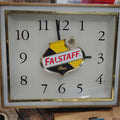 FALSTAFF CLOCK LIGHT UP BEER SIGN