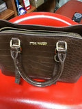 Steve Madden Brown Crocodile Handbag