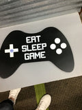 Eat Sleep Game Controller Wall Decor