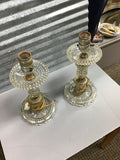 Vintage Glass Table Lamps sold as a pair