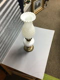 Vintage White Hobnail Glass Lamp