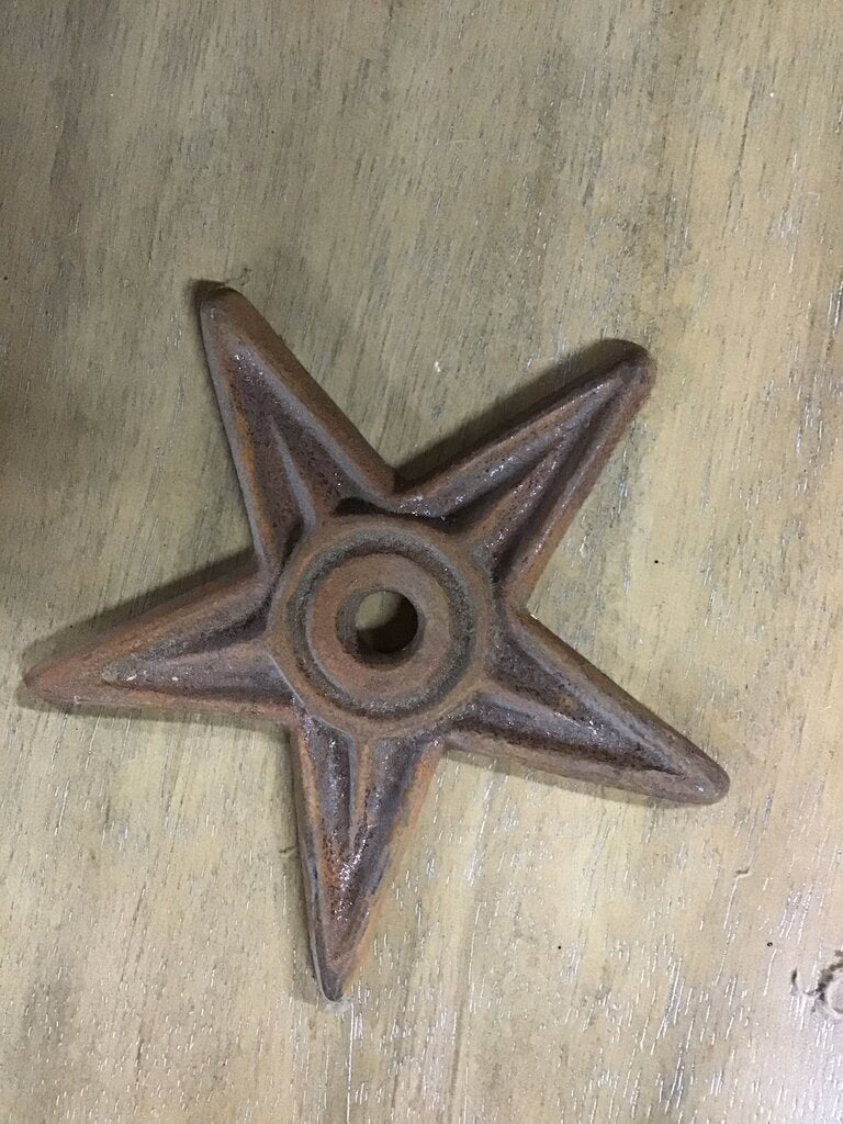 Vintage Cast Iron Star Decor