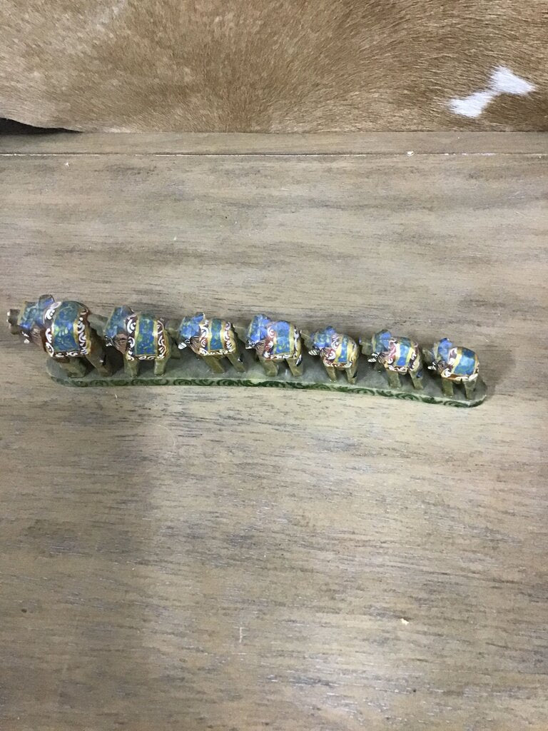 Decorative Elephant Figurines Set