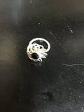 Silver Ring with Black Stone