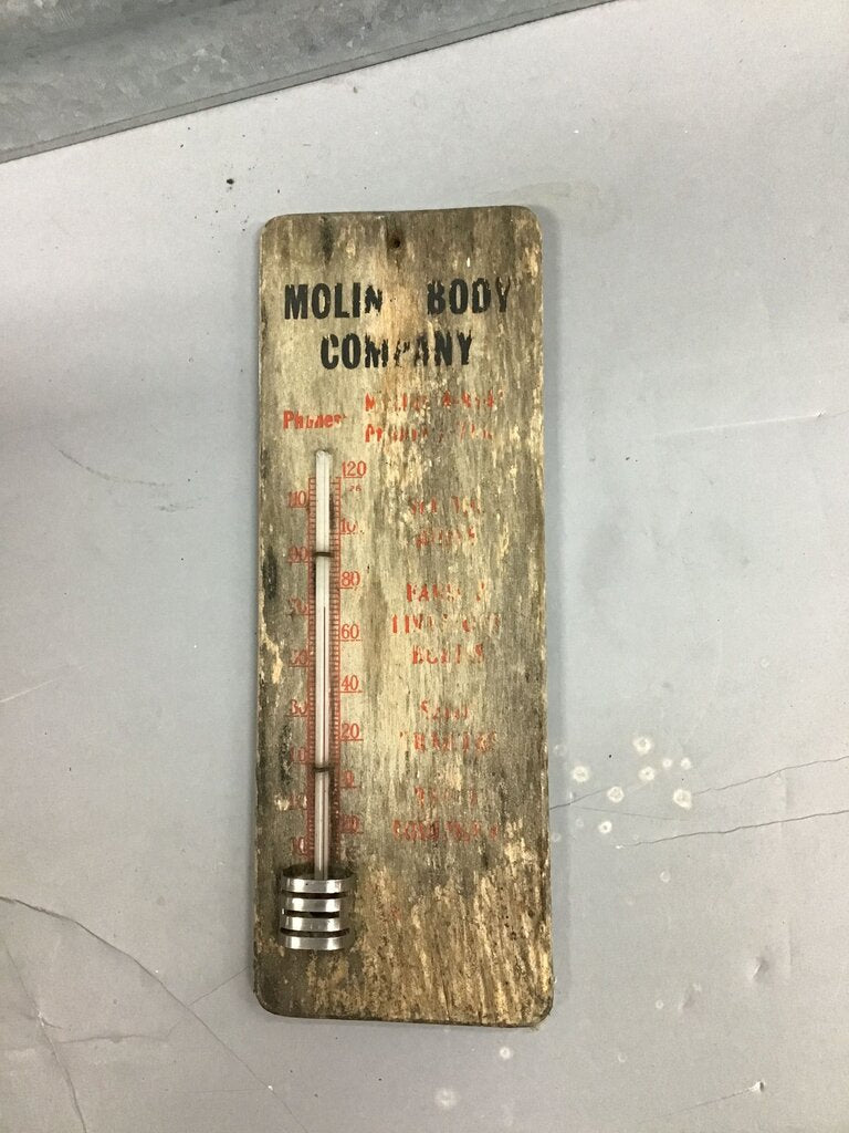 Vintage Molin Body Company Thermometer