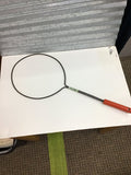 Fishing net with red handle