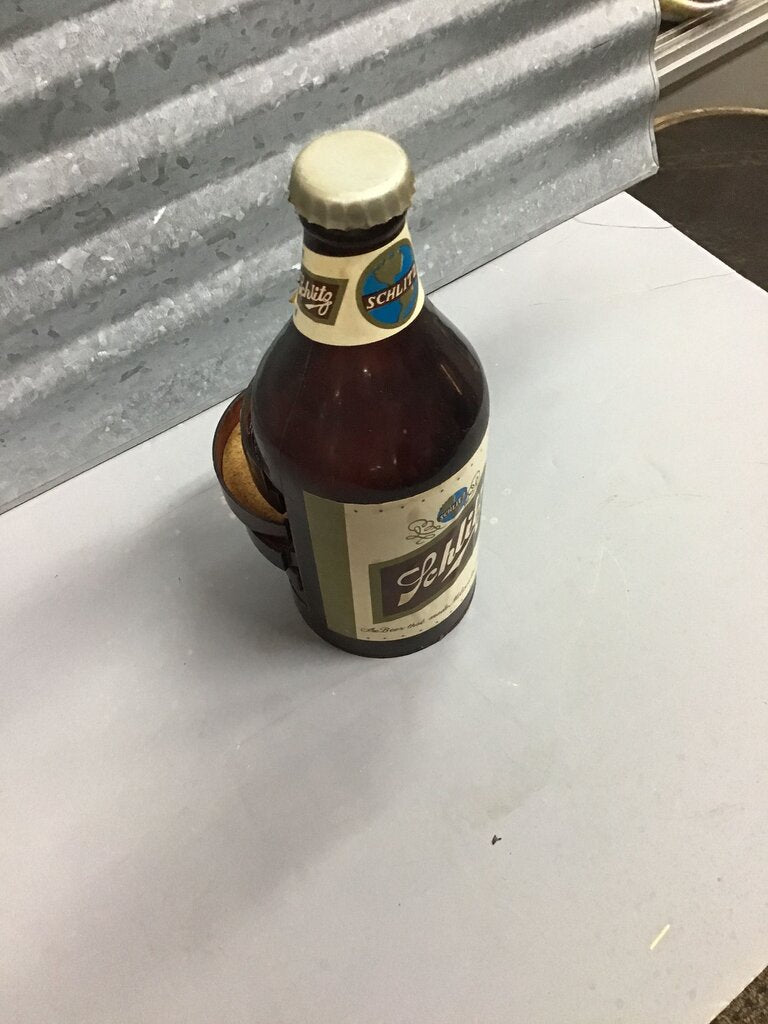 Schlitz Beer Bottle /coaster set 1960’s
