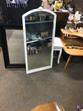 Vintage White Framed Mirror