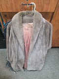 Vintage 60s Wonans Soft Brown Faux Fur Coat