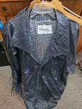 Wilson Suede & Leather Black Coat