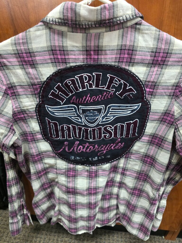 Harley Davidson Plaid Button-Up Shirt