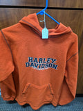 Harley Davidson Orange Pullover Hoodie