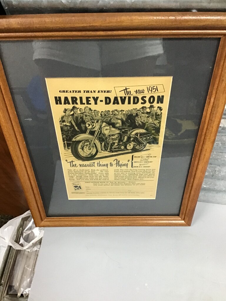 1951 Harley-Davidson Vintage Advertisement