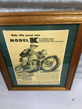 Harley-Davidson Model K Vintage Advertisement