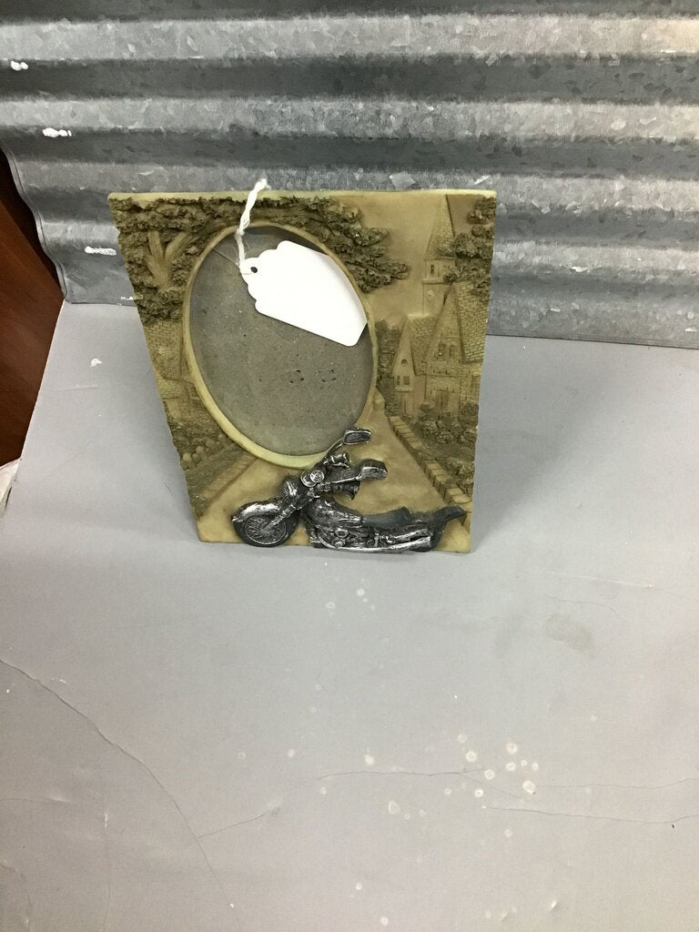 Vintage Motorcycle Picture Frame