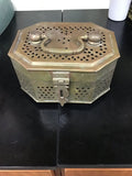 Antique Brass Perforated Box
