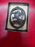 Vintage Cast Iron Lowenbrau Beer Lion Pin