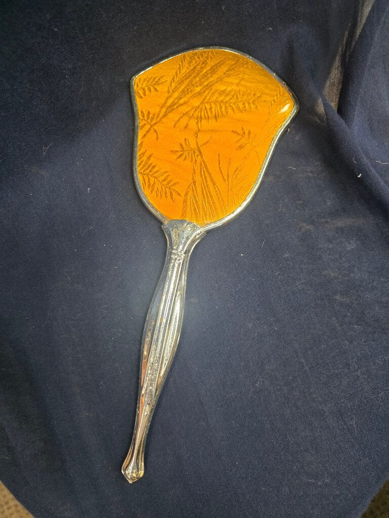 Vintage Hand Mirror with Decorative Handle