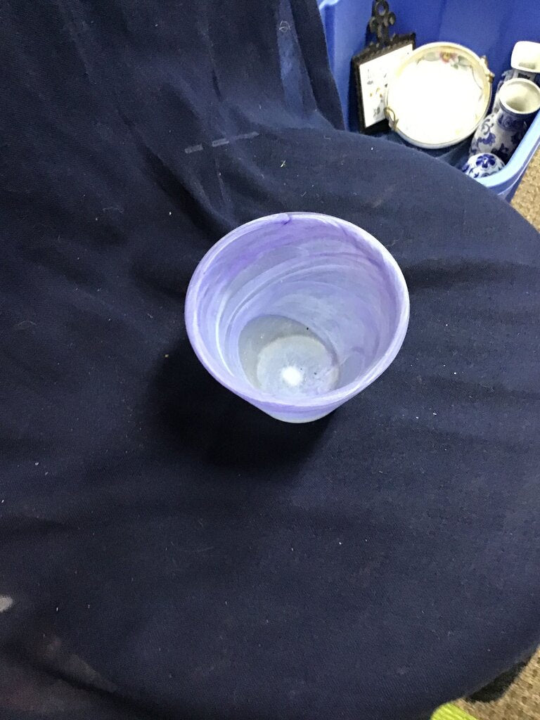 Purple Swirl Decorative Bowl
