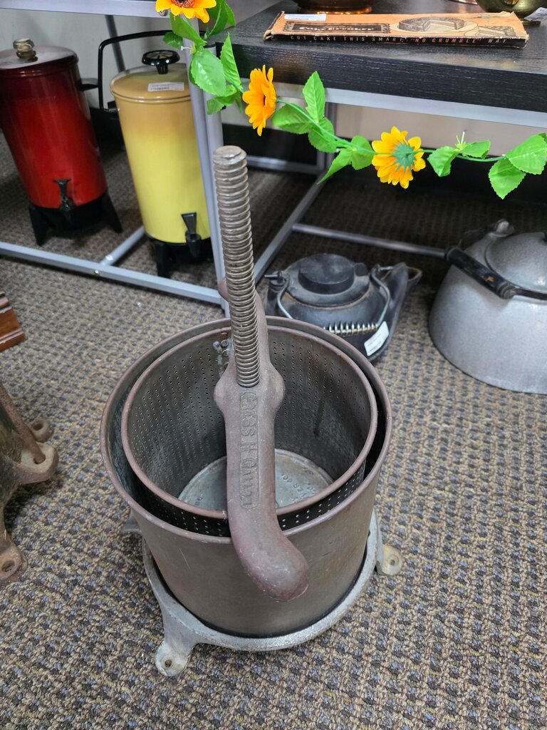 Vintage Cast Iron Food Press