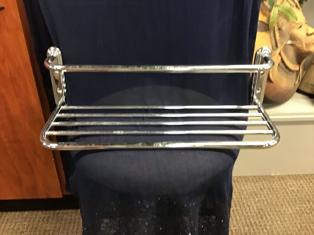 Chrome Bathroom Shelving Rack