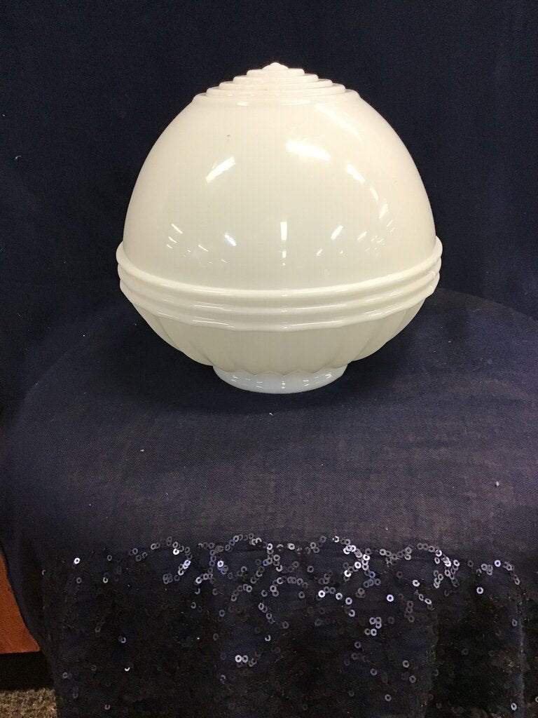 Vintage Milk Glass Acorn Ceiling Light Cover