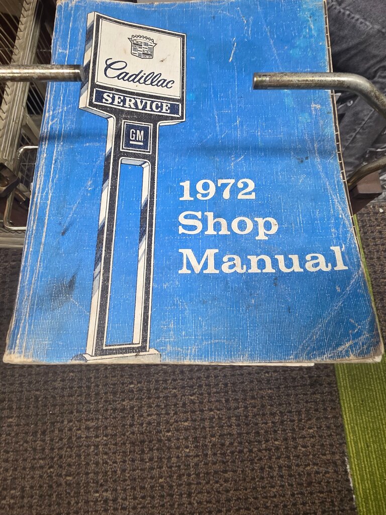 1972 Cadillac Service Shop Manual