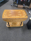 Vintage Inlaid Italian Serving Cart