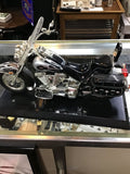 Die-Cast Motorcycle Model with Flames
