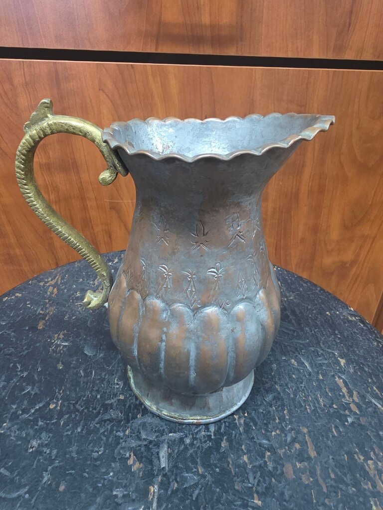 Antique Decorative Copper Pitcher