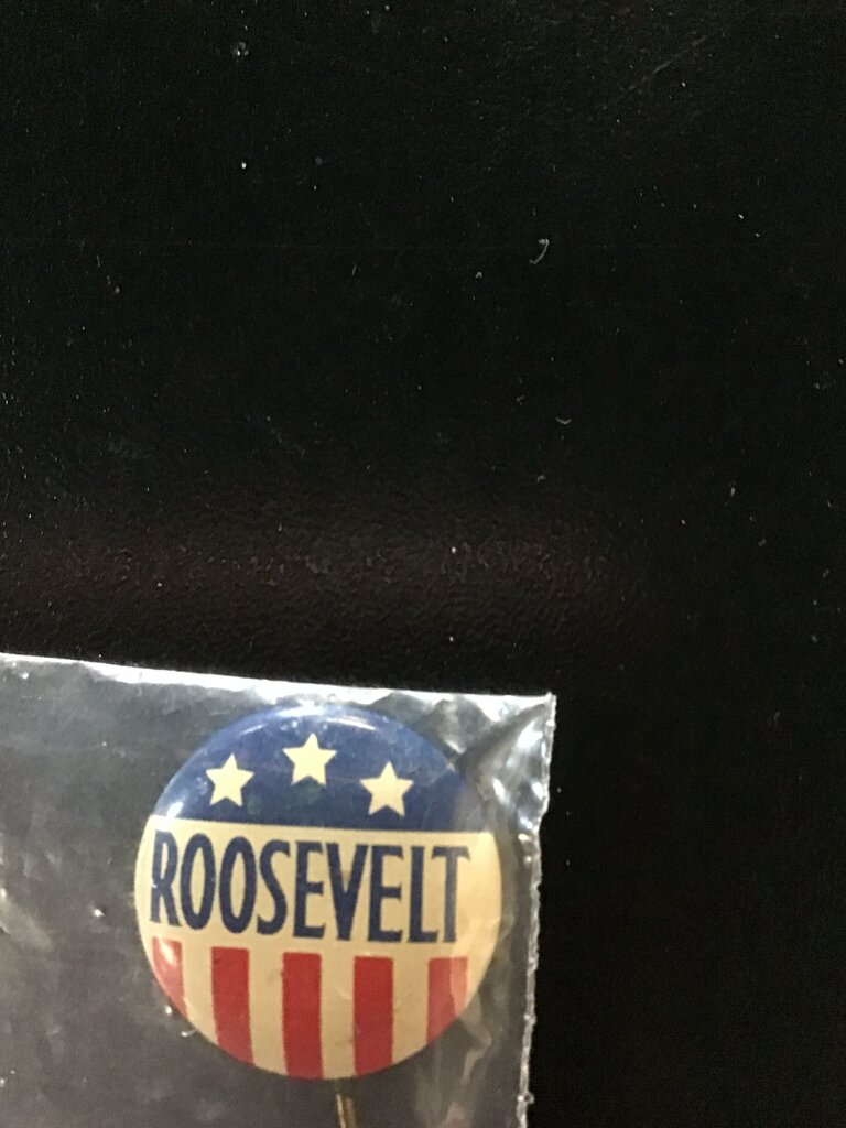 Vintage Roosevelt Campaign Button