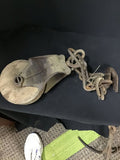 Vintage wooden wheel barn/hex 10ft pulley