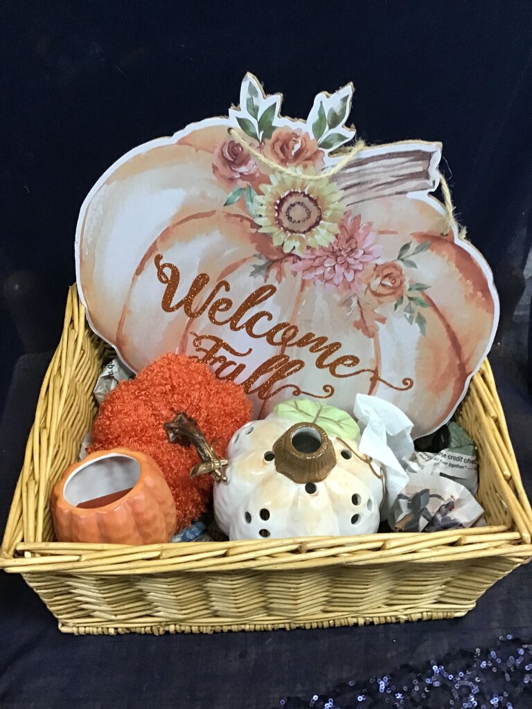 Welcome Fall Decorative Basket