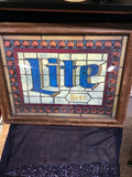 Miller Beer Stained Glass Sign